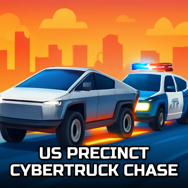 US Precinct Cybertruck Chase - Ice Drifting game